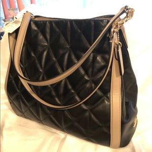 Coach Black Quilted Leather Bag NWT